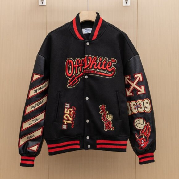 OFF-WHITE Red Baseball Jersey - Picture 1 of 10